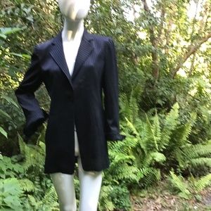 Vintage Armani hounds tooth jacket one button closure